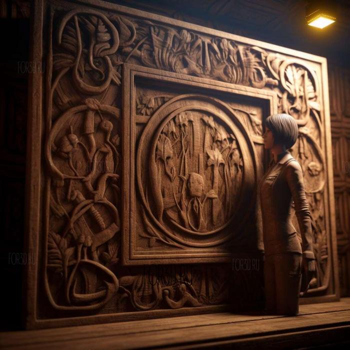 Life is Strange Episode 4 Dark Room 1 stl model for CNC